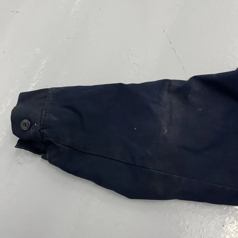 Vintage 70s Red Kap Blue Canvas Workwear Mechanics Jacket